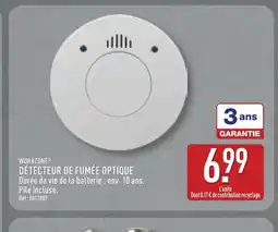 ALDI WORKZONE Détecteur de fumée optique offre