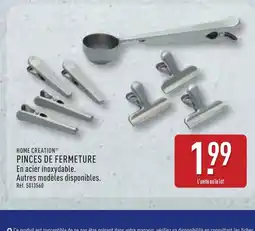 ALDI HOME CREATION Pinces de fermeture offre