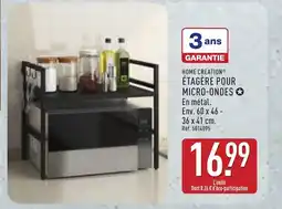ALDI HOME CREATION Étagère pour micro-ondes offre