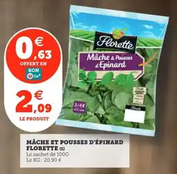 Utile Mache et pousses d'épinard florette offre
