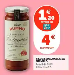 Utile Sauce bolognaise rummo offre