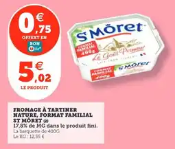 Utile Fromage à tartiner nature format familial st môret offre