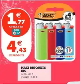 Utile Maxi briquets bic offre
