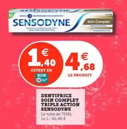 Utile Dentifrice soin complet triple action sensodyne offre