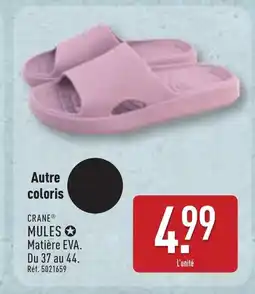 ALDI CRANE Mules offre