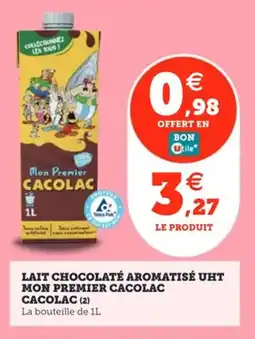 Utile Lait chocolaté aromatisé uht mon premier cacolac cacolac offre