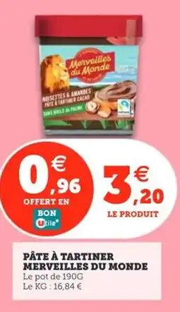Utile Pâte à tartiner merveilles du monde offre