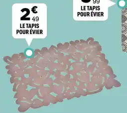 Centrakor Le tapis pour évier offre
