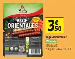 Les Comptoirs de la Bio Végé'orientales wheaty offre