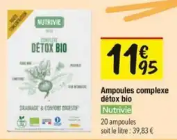 Les Comptoirs de la Bio Ampoules complexe détox bio nutrivie offre