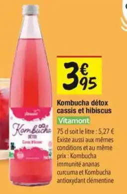Les Comptoirs de la Bio Kombucha détox cassis et hibiscus vitamont offre