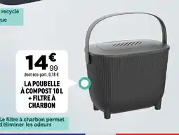 Centrakor La poubelle à compost + filtre à charbon offre