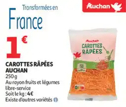 Auchan Supermarché Carottes râpées auchan offre