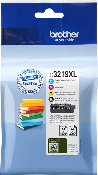 Bureau Vallée PACK DE 4 CARTOUCHES D’ENCRE LC3219XL offre