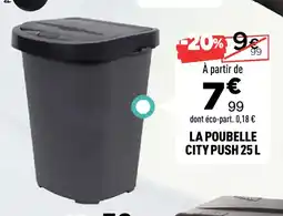 Centrakor La poubelle city push offre
