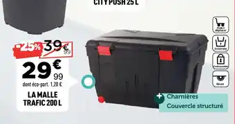Centrakor La malle trafic offre
