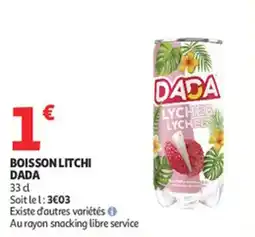 Auchan Supermarché Boisson litchi dada offre