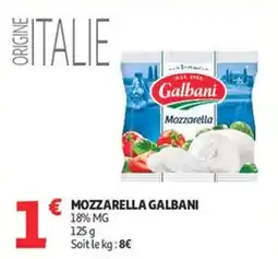 Auchan Supermarché Mozzarella galbani offre