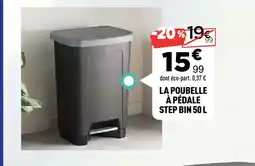 Centrakor La poubelle à pédale step bin offre