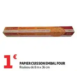Auchan Supermarché Papier cuisson embal four offre
