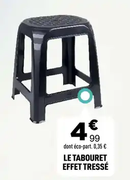 Centrakor Le tabouret effet tressé offre