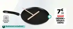 Centrakor Crêpière + râteau à crêpes offre