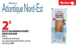 Auchan Supermarché Filets de harengs fumés doux auchan offre
