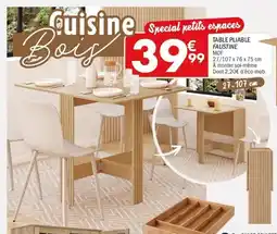 La Foir'Fouille Table pliable faustine offre