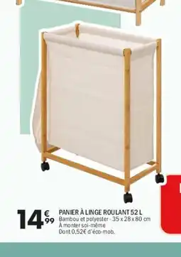 La Foir'Fouille Panier à linge roulant offre