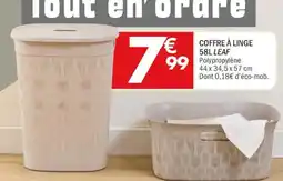 La Foir'Fouille Coffre à linge leaf offre