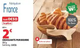 Auchan Supermarché Croissants purbeurre offre