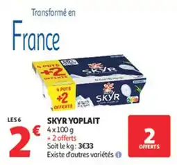 Auchan Supermarché Skyr yoplait offre
