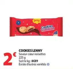 Auchan Supermarché Cookies lenny offre