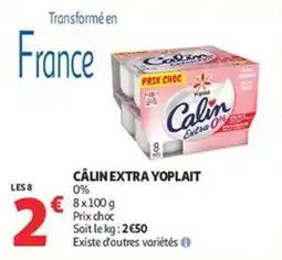 Auchan Supermarché Câlin extra yoplait offre