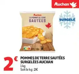 Auchan Supermarché Pommes de terre sautées surgelées auchan offre