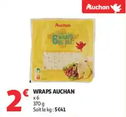 Auchan Supermarché Wraps auchan offre