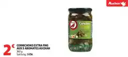 Auchan Supermarché Cornichons extra fins aux 5 aromates auchan offre
