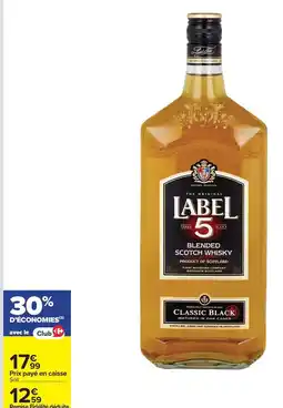 Carrefour Drive Label 5 - pyjama en caisse offre