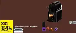 Carrefour Drive Delonghi - expresso a capsules nespresso offre