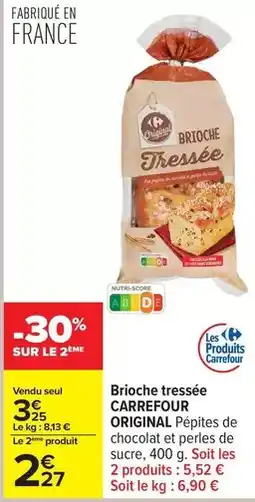 Carrefour Drive Carrefour - brioche tressée offre