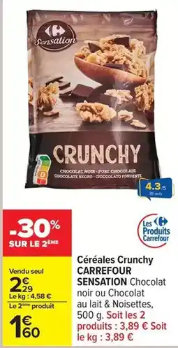 Carrefour Drive Carrefour - céréales crunchy offre