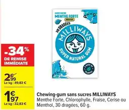 Carrefour Drive Chewing-gum sans sucres offre