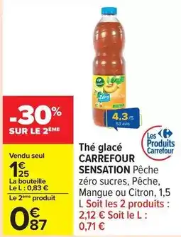 Carrefour Drive Carrefour - the glace sensation peche offre