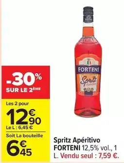 Carrefour Drive Forteni - spritz aperitivo offre