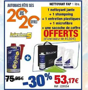 Autobacs Nettoyant Fap offre