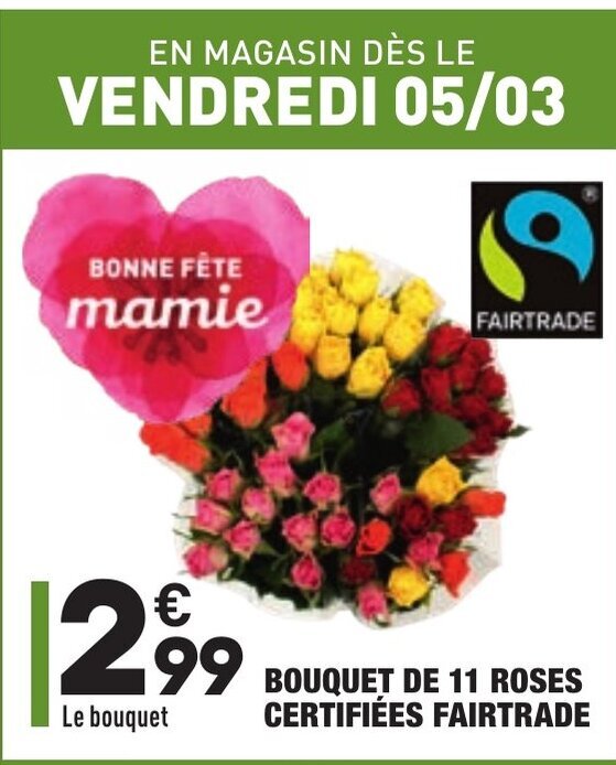 Promo Bouquet De 11 Roses chez ALDI