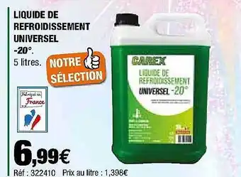 Autobacs Liquide De Refroidissement Universel Carex offre