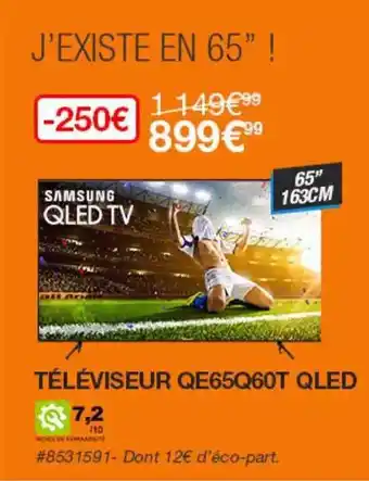 Costco Téléviseur Qe65q60t Qled Samsung offre