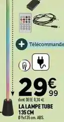 Centrakor La lampe tube 135 cm offre