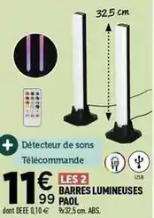 Centrakor Barres lumineuses offre